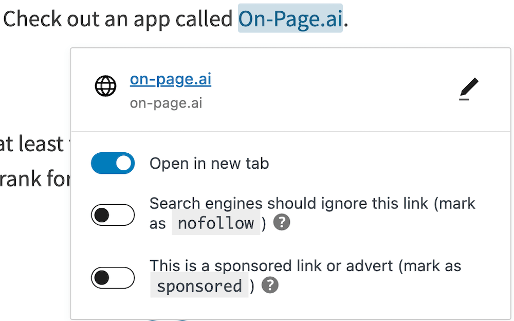 Open external link in new tab