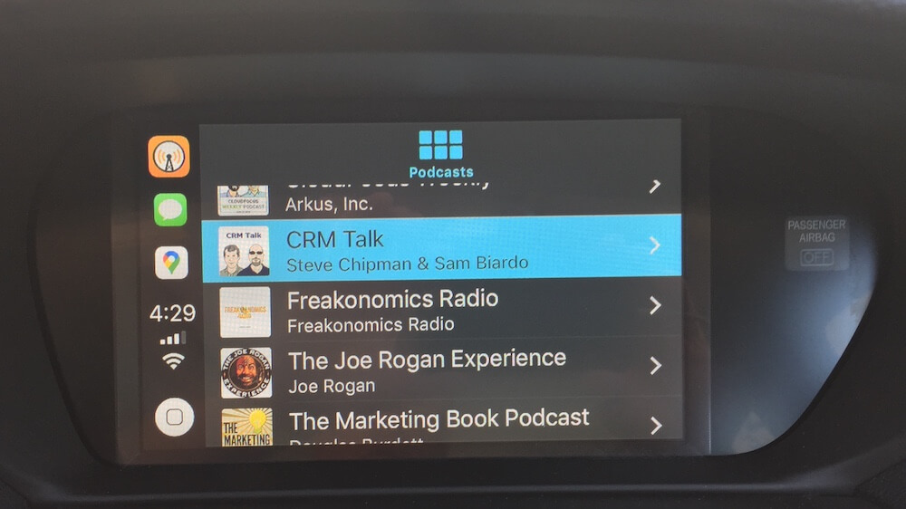 Podcast on CarPlay